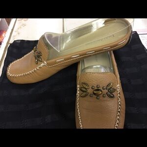 Enzo Angiolini Ajenaeo Leather Loafer Mules 7.5 M